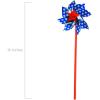 Fun Express Patriotic Pinwheels – 36 Pieces – 11″ Tall – Great for Memorial Day, 4th of July, Veteran’s Day and Other Celebration Events