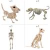 Fun Express Skeleton Dog Walker Halloween Decorating Kit – 4 Pc