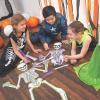 Fun Express Skeleton Scavenger Hunt Game for Halloween – 2 Puzzles Per Set – Party Games for Kids