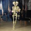 Fun Express Two-Headed Life-Size Human Skeleton 5 Feet Tall Posable Halloween Decorations Outdoor & Indoor Scary Halloween Decor for Yard Porch & Party Premium Plastic Construction with Hanging String