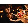 Fun Express Two-Headed Life-Size Human Skeleton 5 Feet Tall Posable Halloween Decorations Outdoor & Indoor Scary Halloween Decor for Yard Porch & Party Premium Plastic Construction with Hanging String