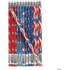 Fun Express USA Patriotic Pencils – Bulk set of 144 – Fourth of July party favors and giveaways