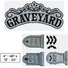 Fun Express Value Graveyard Trunk-or-Treat Decorating Kit – 8 Pc(Graveyard)