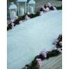 Fun Express Wedding Aisle Runner for Wedding Ceremony – Premium White Polyester Carpet Runner with Two Hearts Design | 100ft x 3ft for Indoor & Outdoor Weddings, Beach Ceremonies & Special Events