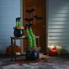 Fun Express Witch Legs Yard Stakes Halloween Decorations Outdoor – 2 Pack Crashing Witch Decor 18″ Foam Stakes for Front Yard, Lawn & Garden | Funny Upside Down Witches Legs Halloween Decorations