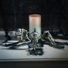 Fun Express Yoga Skeleton Figurines – Adult Halloween Decor – Set of 3, Each in Different Pose