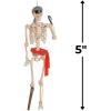 Life Size Posable Pirate Skeleton (5 feet tall) Halloween Decorations