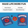 Patriotic Poppy Pins with Card – 12 Pieces