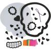 Sugar Skull Tissue Acetate Craft Kit for Day fo The Dead – Makes 12 – DIY Halloween Crafts for Kids and Fun Home Activities