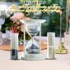 Unity Hour Glass – Symbolize Your Timeless Love, Unique Wedding Hourglass Timer 60 Minutes Cylinder Set – 3 Pcs Personalized White Unity Sand Hourglass Set – Sand Sold Separately