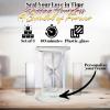 Unity Hour Glass – Symbolize Your Timeless Love, Unique Wedding Hourglass Timer 60 Minutes Cylinder Set – 3 Pcs Personalized White Unity Sand Hourglass Set – Sand Sold Separately
