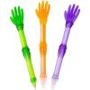 6″ Halloween Bright Skeleton Hand Plastic Pens – 12 Piece