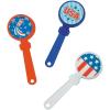 Fun Express 1 1/2″ x 4″ Bulk 48 Pc. Mini Patriotic USA Plastic Clappers