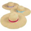Fun Express Adult Floppy Sun Hats (set of 6 straw hats) Women’s Apparel Accessories