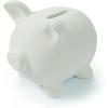 Fun Express Ceramic Piggy Banks for Kids 12 Pack – DIY Paint Your Own Coin Bank Set | Unglazed White 4×3 inch Savings Banks for Girls & Boys | Arts & Crafts Kit for School, Birthday Parties & Home