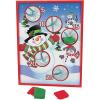 Fun Express Christmas Bean Bag Toss Game for Kids & Family Party – Wooden Snowman Board with 5 Bean Bags | Indoor Winter Holiday Games for Toddlers, Children & Adults | 16×20 Board with Stand