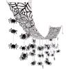imageFun Express Giant 12 Ft x 12quot Hanging Black Spider Web Ceiling Halloween Decorations  Premium Indoor ampamp Outdoor Scary Decor for Haunted House Party Office ampamp Classroom  Reusable Design