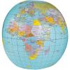 Fun Express Giant Inflatable Globe Beach Ball 40 Inch – Educational World Globe for Kids Classroom Learning | Earth Ball for Outdoor Play, Earth Day Activities & Geography Lessons