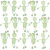Fun Express Glow in The Dark Sticky Tumbling Skeletons (Bulk Set of 48) Halloween Party Toys – Glow in The Dark