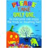 Fun Express Halloween Candy Door Sign – Spooky & Colorful Halloween Party Decor – Perfect for Trick-or-Treat Haunted Houses or Halloween Events – Eye-Catching Fun Design to Welcome Guests – 1 Piece