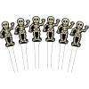 Fun Express Halloween Skeleton Sidewalk Signs – Set of 6 – Outdoor Yard Party Decor