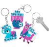 Fun Express Hanukkah Keychains – 12 Pieces(Blue  Purple)