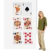 Fun Express Jumbo Playing Cards Casino Theme Party Decorations – 6 Giant Card Cutouts 16.5″ x 24″ | Premium Cardstock Wall Decor for Poker Night, Vegas Birthday Parties & Game Night Celebrations
