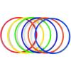 Fun Express Large 20 Inch Obstacle Course Agility Rings Set of 6 – Professional PE Equipment for Elementary School Physical Education | Carnival Games Ring Toss for Kids Outdoor Play & Field Day