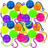 Fun Express Mini Neon Water YoYo Balls Bulk Set of 24 – Party Favors for Kids Birthday Goodie Bags | Prize Box Toys for Kids Classroom Treasure Box Prizes | Pinata Stuffers Carnival Prizes Ages 3-12