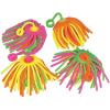 Fun Express Neon Large Stretchy Noodle Ball Yo Yos Party Favor Toys – Multicolor (Set of 12)