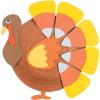 Fun Express Paper Plate Turkey Craft Kit – Makes 12 Thanksgiving Crafts for Kids Ages 3+ | Fall Arts & Crafts Activities with Self-Adhesive Foam Pieces & Wiggle Eyes | Preschool Holiday Party Favors
