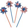 Fun Express Patriotic Pinwheels – 36 Pieces – 11″ Tall – Great for Memorial Day, 4th of July, Veteran’s Day and Other Celebration Events
