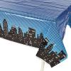 Fun Express Superhero Plastic Tablecloth – Birthday Party Table Decor Supplies – VBS Vacation Bible School Supplies/Decor – 1 Piece