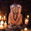 Fun Express Two-Headed Life-Size Human Skeleton 5 Feet Tall Posable Halloween Decorations Outdoor & Indoor Scary Halloween Decor for Yard Porch & Party Premium Plastic Construction with Hanging String