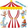 Fun Express Value Graveyard Trunk-or-Treat Decorating Kit – 8 Pc(Carnival)