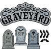 Fun Express Value Graveyard Trunk-or-Treat Decorating Kit – 8 Pc(Graveyard)