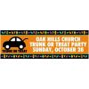 Personalized Medium Trunk-Or-Treat Vinyl Banner