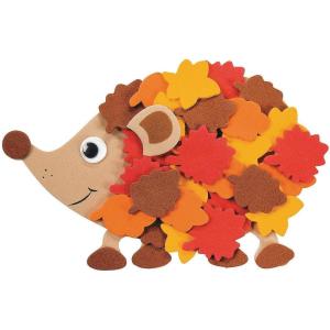 Fall Leafy Hedgehog Craft Kit -Makes 12 Magnets – Crafts for Kids and Fun Home Activities