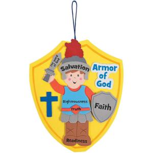 Fun Express Armor of God Craft Kit (Makes 12) – Crafts for Kids and Fun Home Activities – VBS Vacation Bible School Supplies/Decor