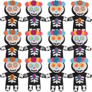 Fun Express Day of The Dead Magnet CK-12 – Craft Kits – 12 Pieces