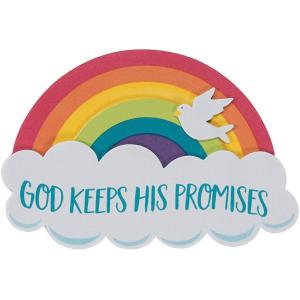 Fun Express Rainbow Magnet Craft Kit for Kids – Creative DIY Crafting with God Keeps His Promises Theme Perfect for Group -Activities – Home Fun Projects – Ideal for Kids & Families – 12 Pieces