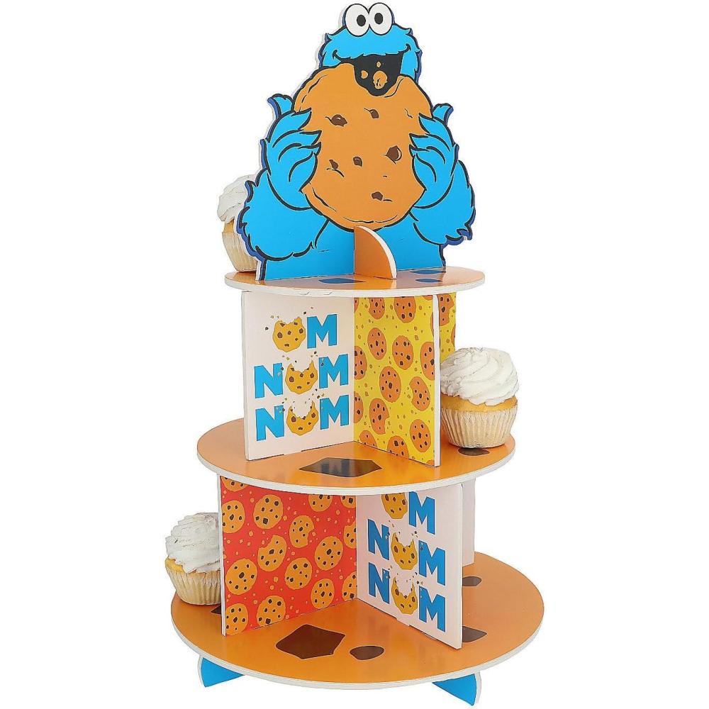 image12quot x 20quot Sesame Street Cookie Monster Foamboard Treat Stand