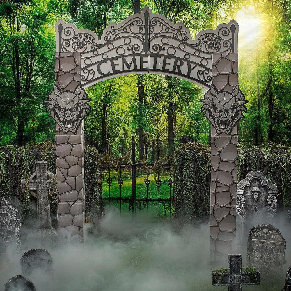 image70quot x 106quot Cemetery Archway Cardboard Cutout StandUp Decoration