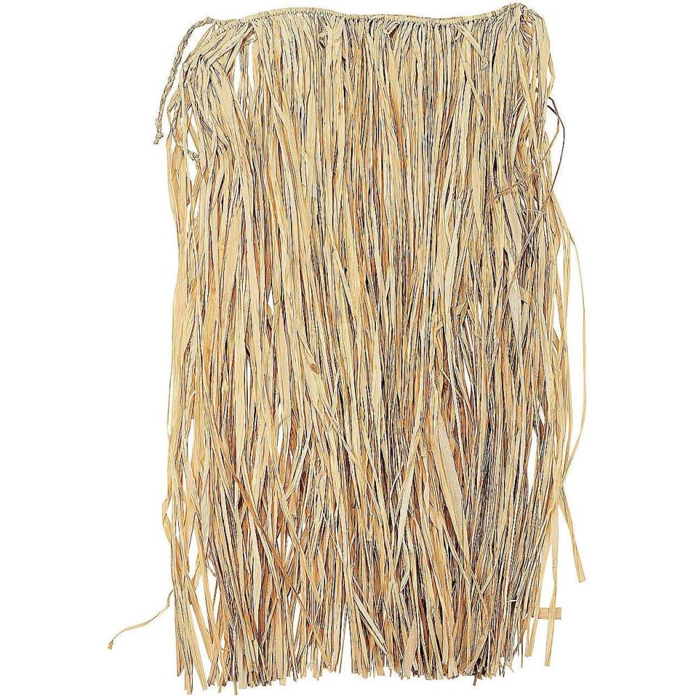 imageFun Express  Natural Raffia Adult Hula Skirt for Party  Apparel Accessories  Luauwear  Hula Skirts  Party  1 Piece