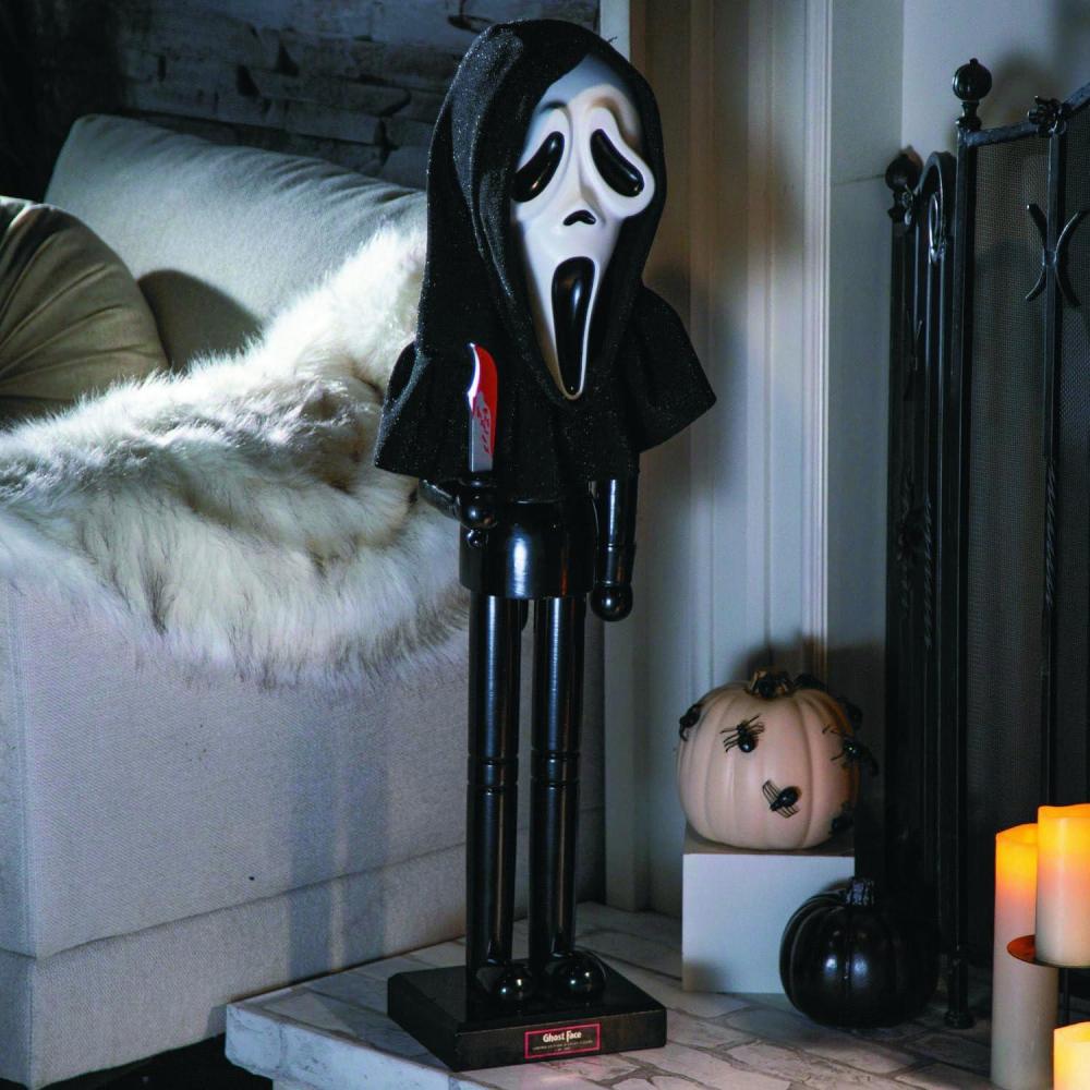 imageFun Express 3 Foot Ghostface Collectible Holiday Horror Nutcracker  Halloween Decoration