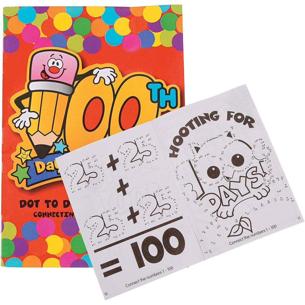imageFun Express Count to 100 Dot to Dot Activity Book  24 Pieces  Educational and Learning Activities for Kids  Activity Book for Learning