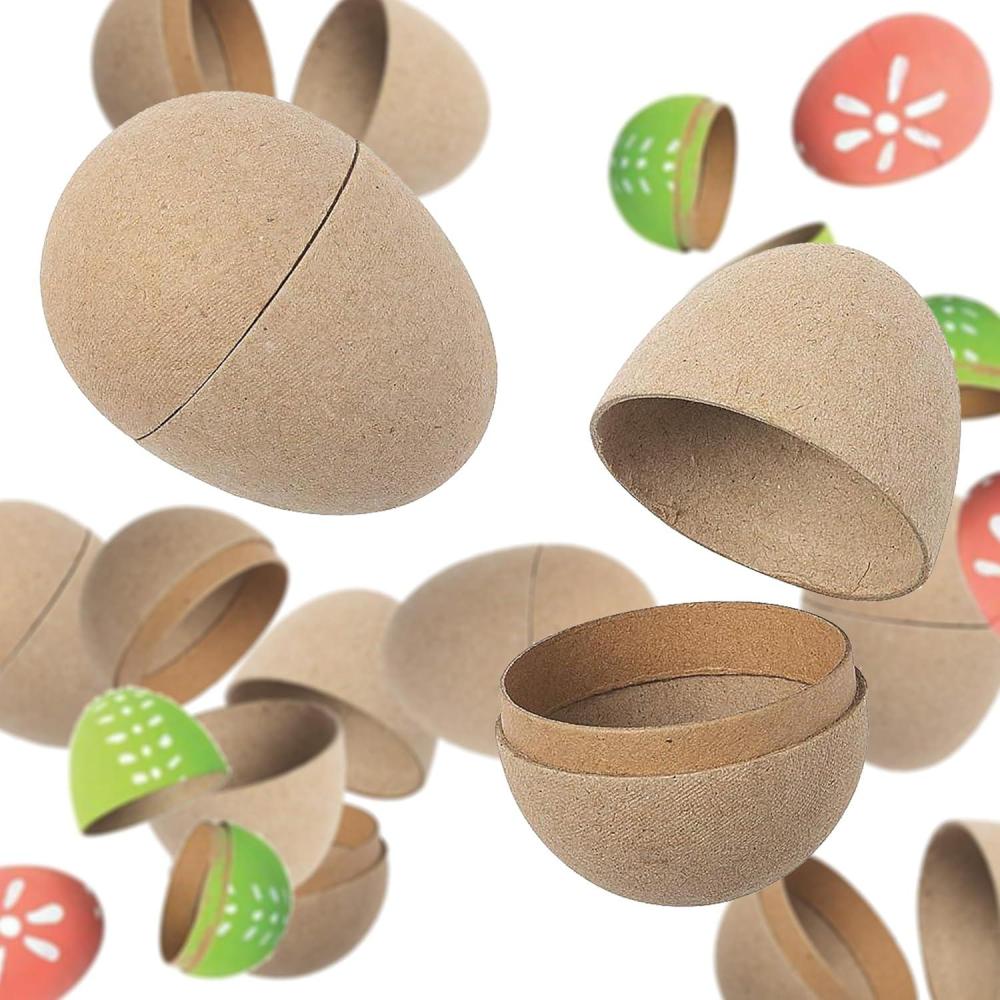 imageFun Express DIY Easter Eggs  12 Egg Shapes  Paper Mache  Great for Egg Decorating Home Decor Crafts School and Church Activities