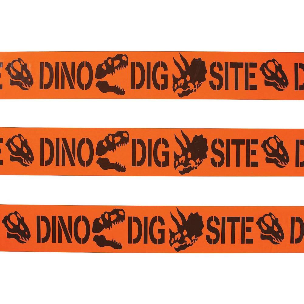 imageFun Express Dino Dig Site Caution Tape  20 feet roll  Dinosaur Birthday Party Decor  1 roll  VBS Vacation Bible School SuppliesDecor