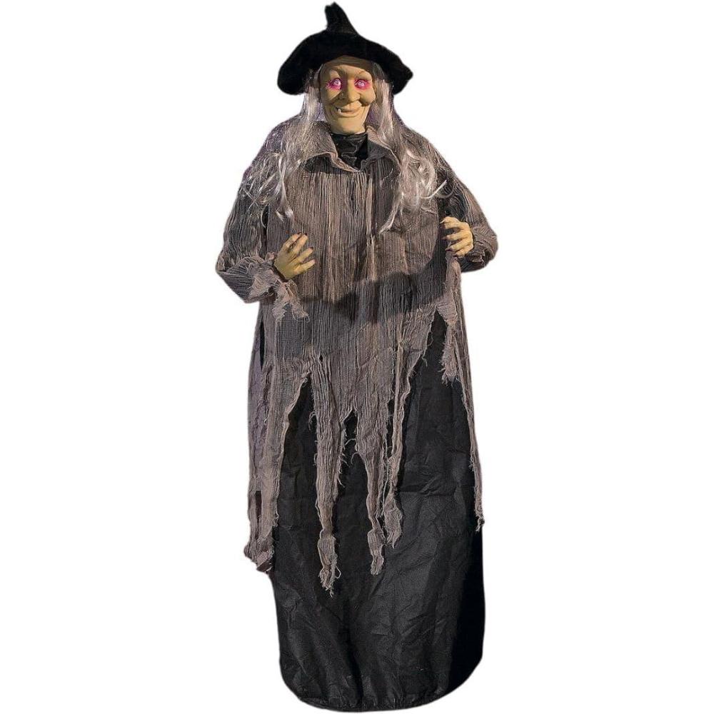imageFun Express Floating Witch 5 Feet Tall  Moves Around The Room  Indoor or Outdoor Animated Halloween Decoration