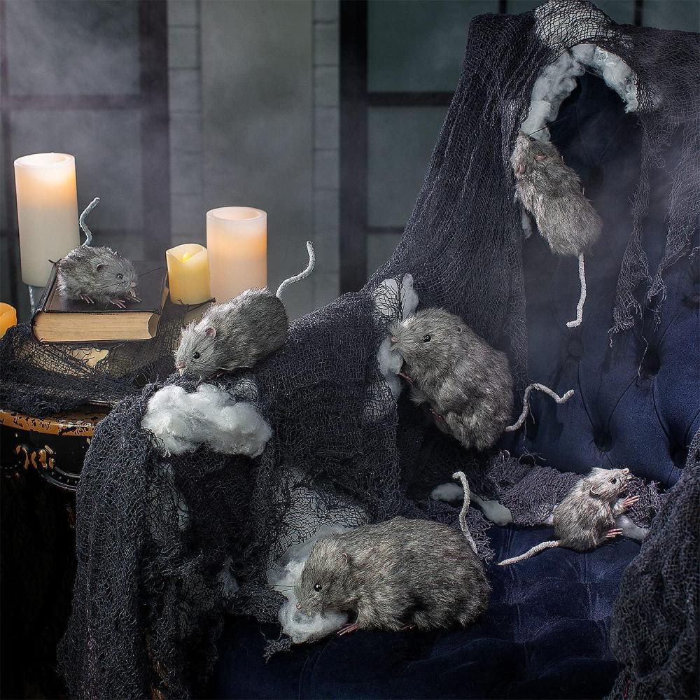 imageFun Express Halloween Rat Decorations  6 Pieces